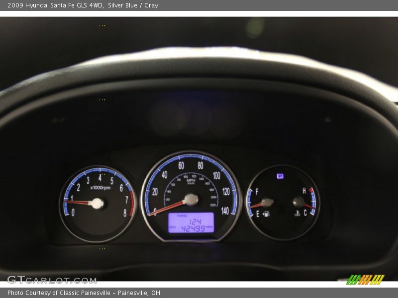 Silver Blue / Gray 2009 Hyundai Santa Fe GLS 4WD