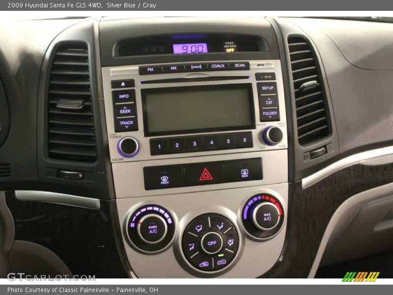 Silver Blue / Gray 2009 Hyundai Santa Fe GLS 4WD