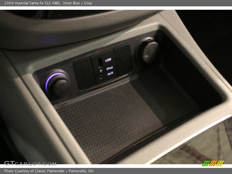 Silver Blue / Gray 2009 Hyundai Santa Fe GLS 4WD