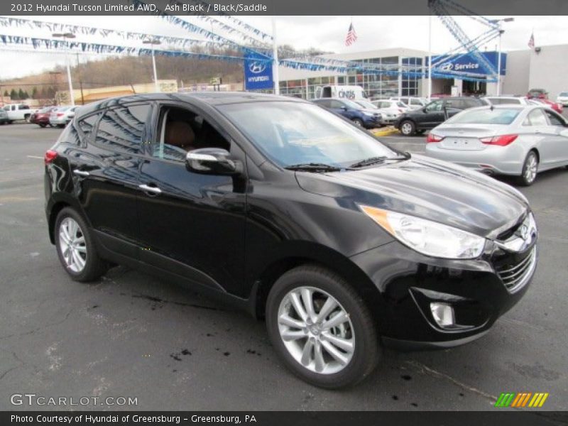 Ash Black / Black/Saddle 2012 Hyundai Tucson Limited AWD