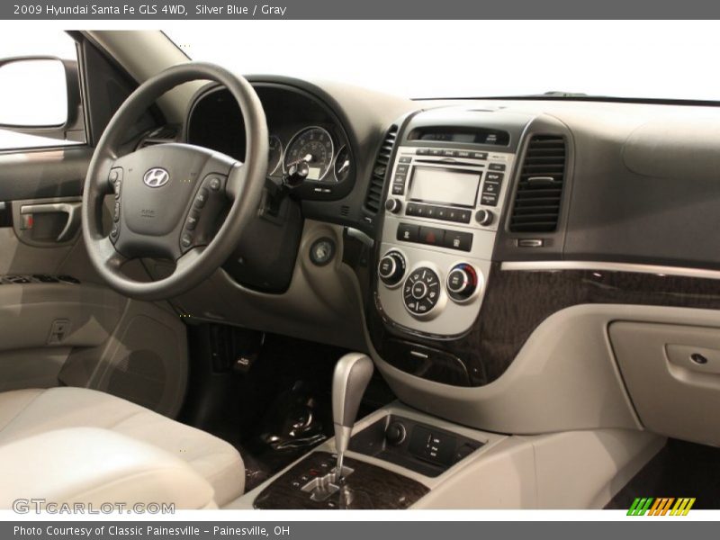 Silver Blue / Gray 2009 Hyundai Santa Fe GLS 4WD