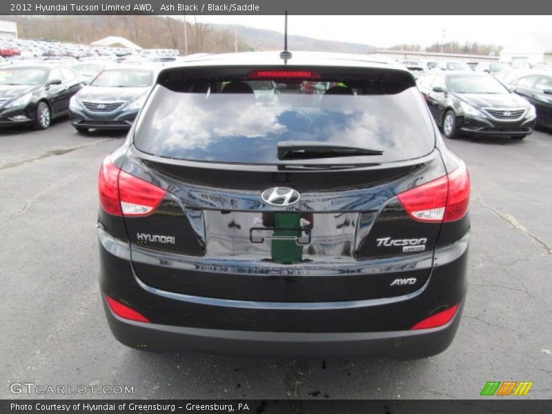Ash Black / Black/Saddle 2012 Hyundai Tucson Limited AWD