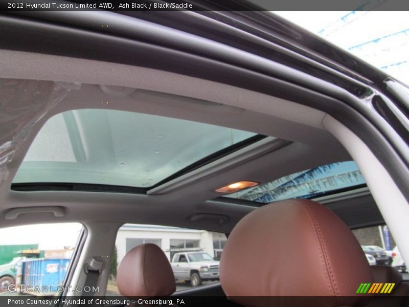 Ash Black / Black/Saddle 2012 Hyundai Tucson Limited AWD