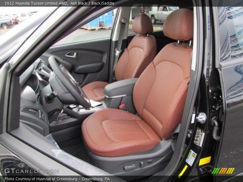 Ash Black / Black/Saddle 2012 Hyundai Tucson Limited AWD