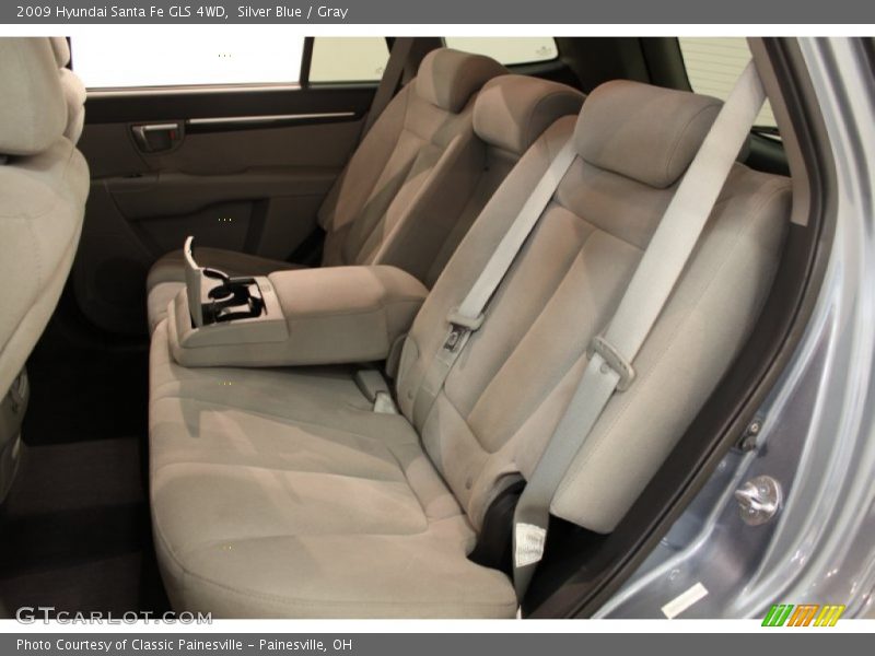 Silver Blue / Gray 2009 Hyundai Santa Fe GLS 4WD