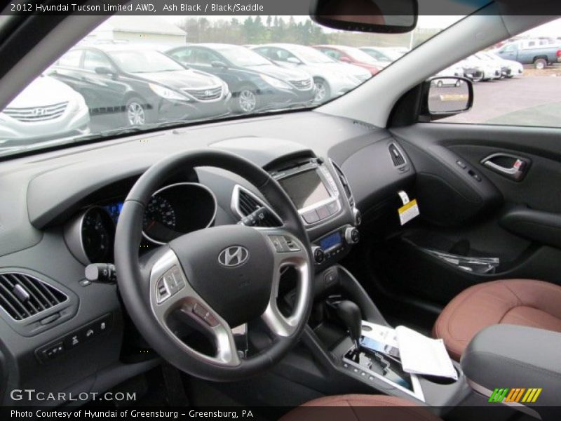 Ash Black / Black/Saddle 2012 Hyundai Tucson Limited AWD
