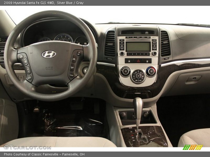Silver Blue / Gray 2009 Hyundai Santa Fe GLS 4WD