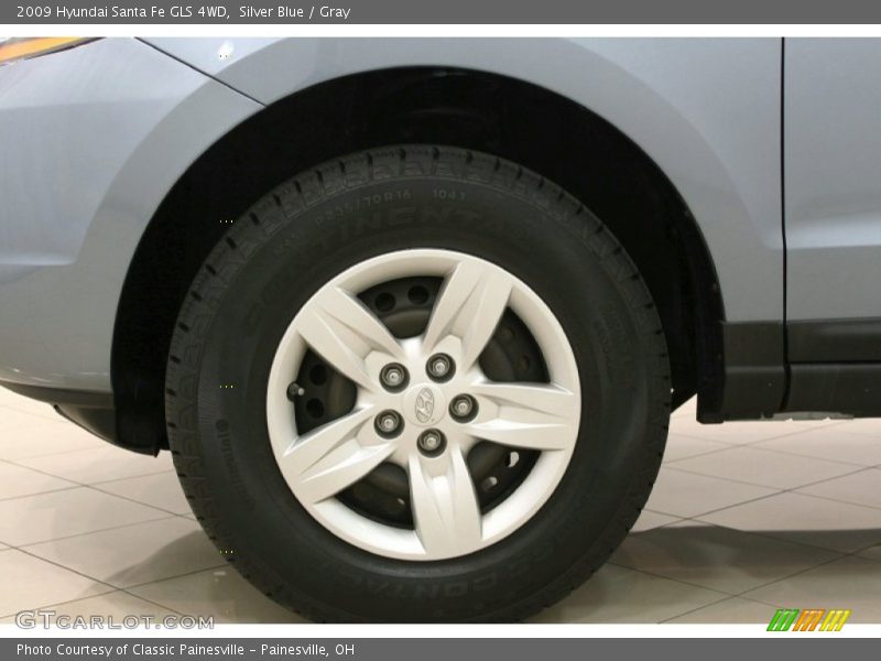 Silver Blue / Gray 2009 Hyundai Santa Fe GLS 4WD