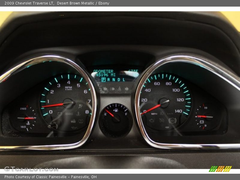 Desert Brown Metallic / Ebony 2009 Chevrolet Traverse LT