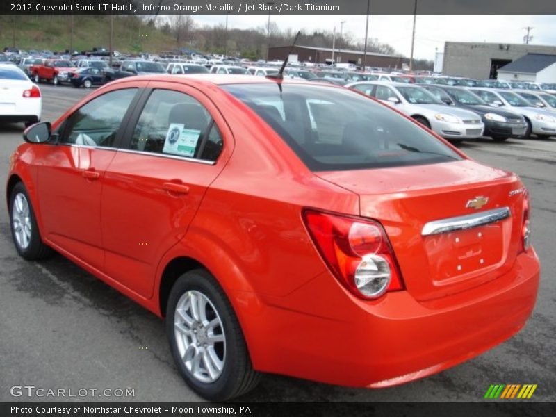 Inferno Orange Metallic / Jet Black/Dark Titanium 2012 Chevrolet Sonic LT Hatch