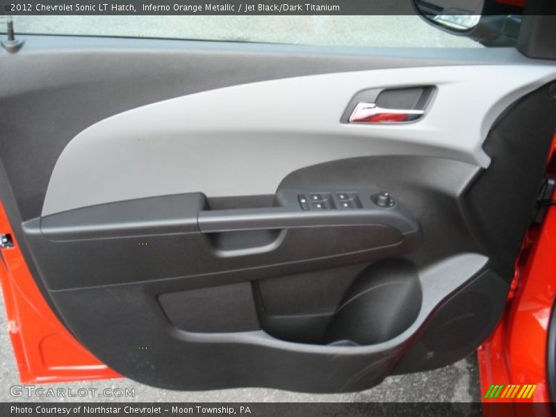 Inferno Orange Metallic / Jet Black/Dark Titanium 2012 Chevrolet Sonic LT Hatch