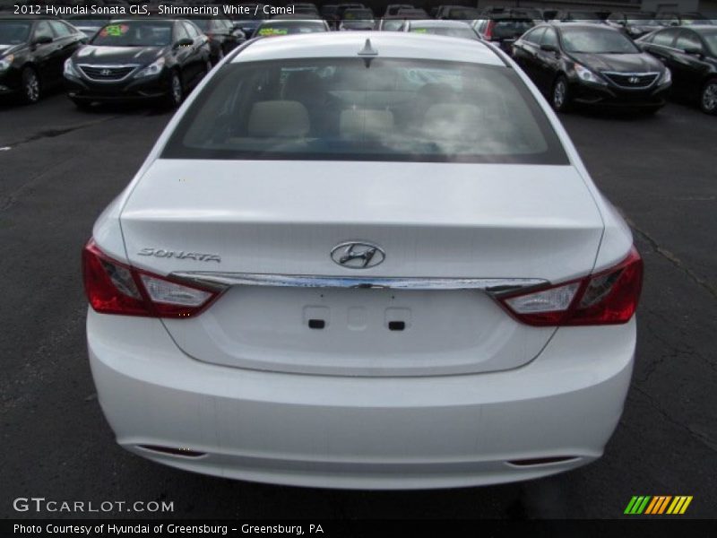 Shimmering White / Camel 2012 Hyundai Sonata GLS