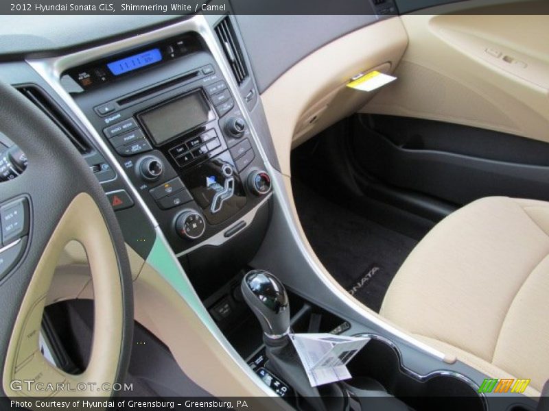 Shimmering White / Camel 2012 Hyundai Sonata GLS