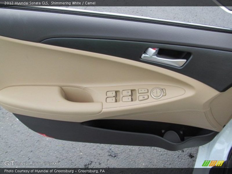 Shimmering White / Camel 2012 Hyundai Sonata GLS