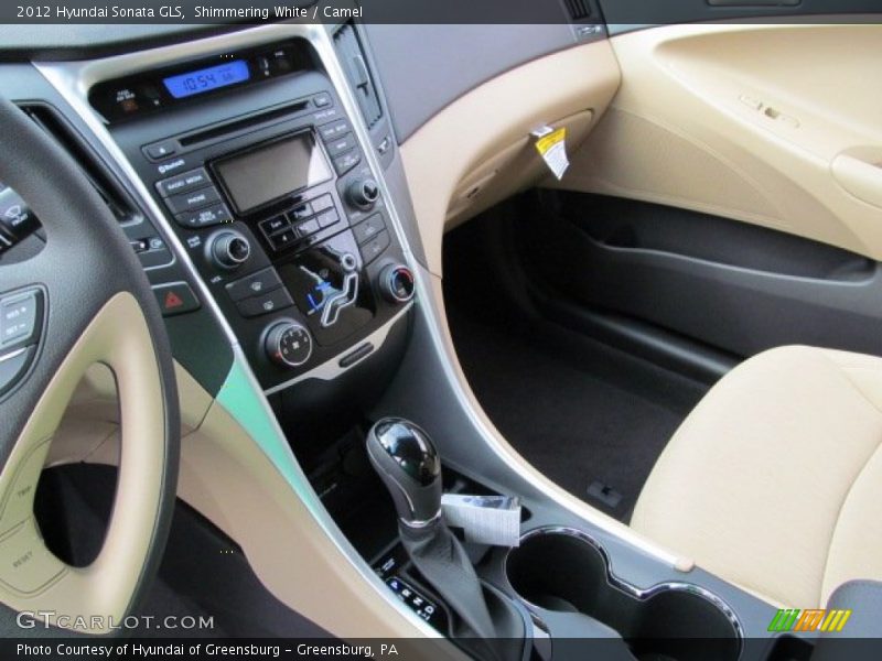 Shimmering White / Camel 2012 Hyundai Sonata GLS