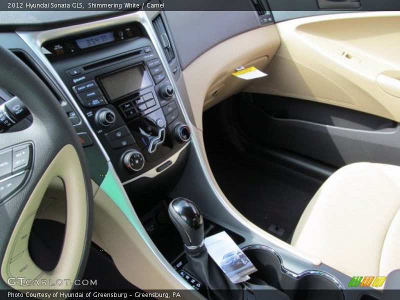 Shimmering White / Camel 2012 Hyundai Sonata GLS