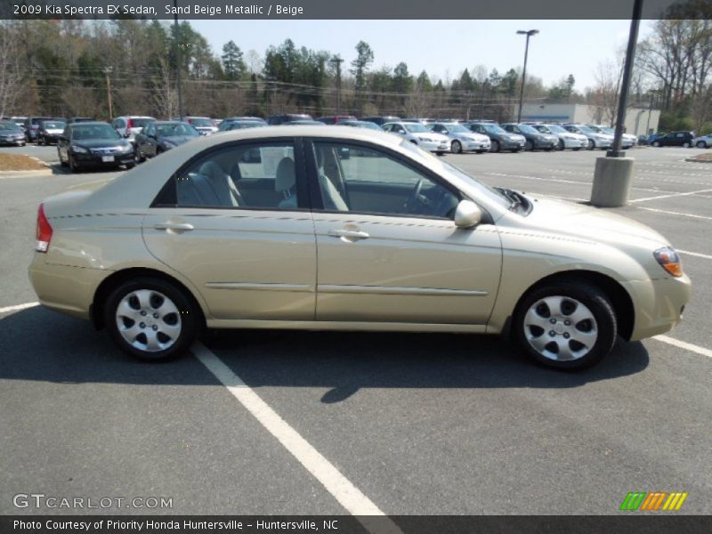 Sand Beige Metallic / Beige 2009 Kia Spectra EX Sedan