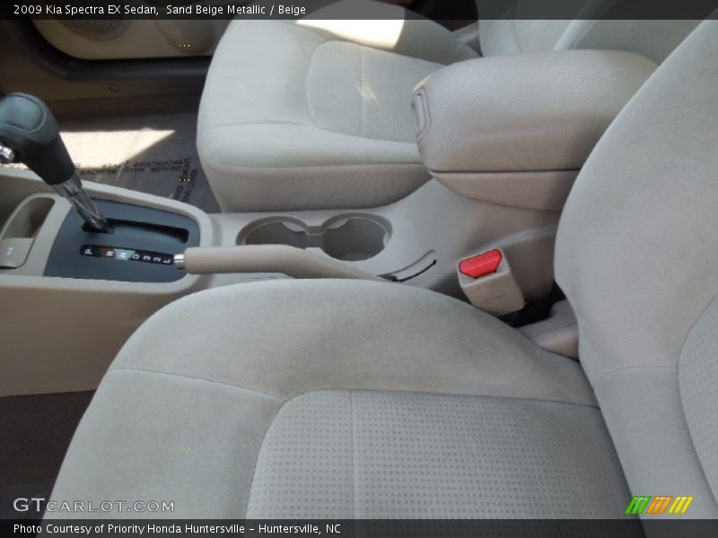 Sand Beige Metallic / Beige 2009 Kia Spectra EX Sedan