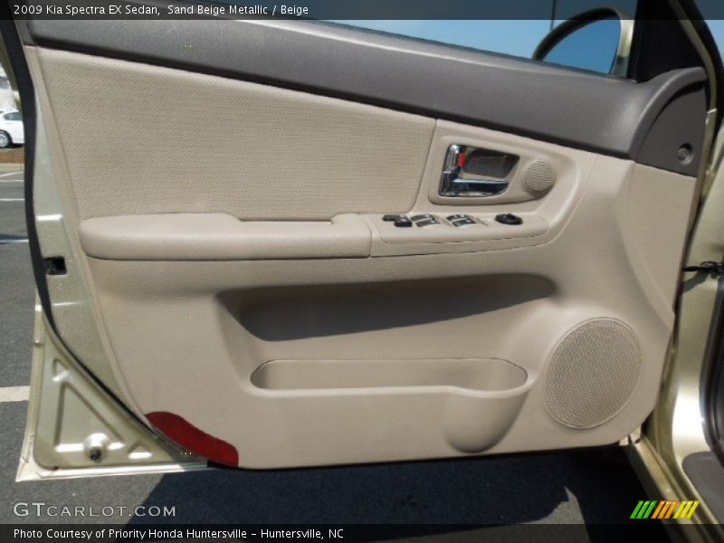 Sand Beige Metallic / Beige 2009 Kia Spectra EX Sedan
