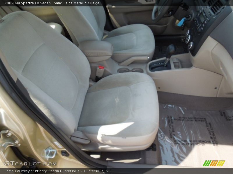 Sand Beige Metallic / Beige 2009 Kia Spectra EX Sedan