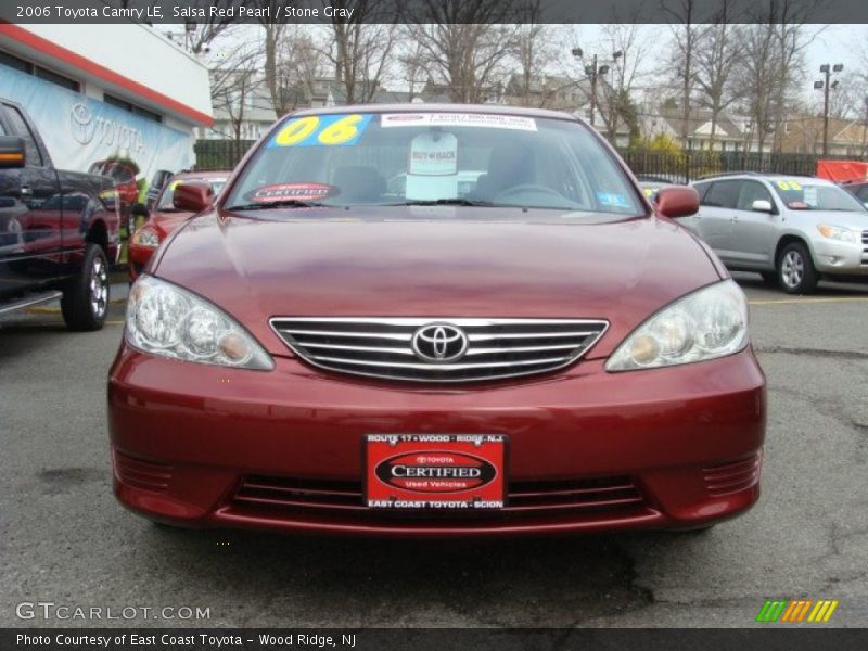 Salsa Red Pearl / Stone Gray 2006 Toyota Camry LE