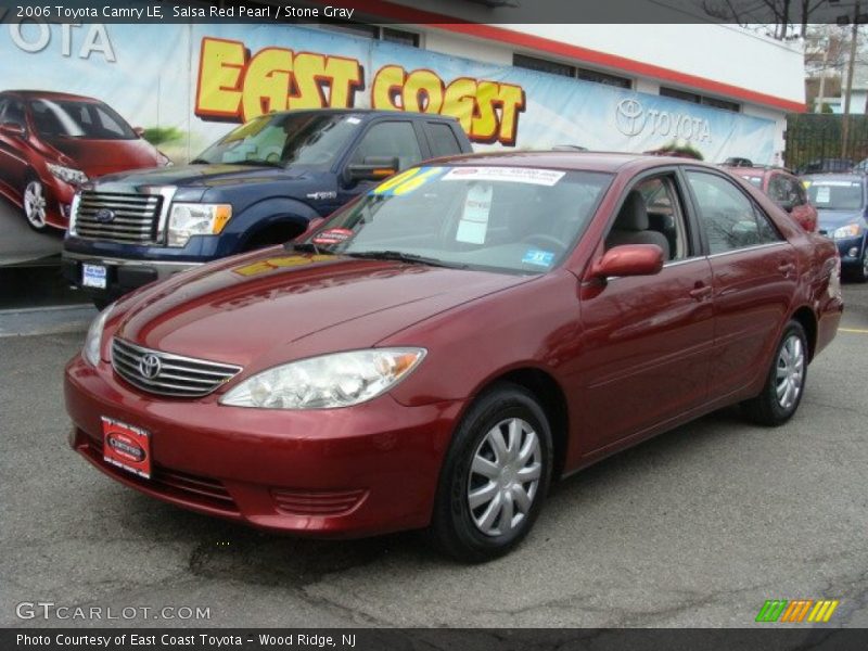 Salsa Red Pearl / Stone Gray 2006 Toyota Camry LE