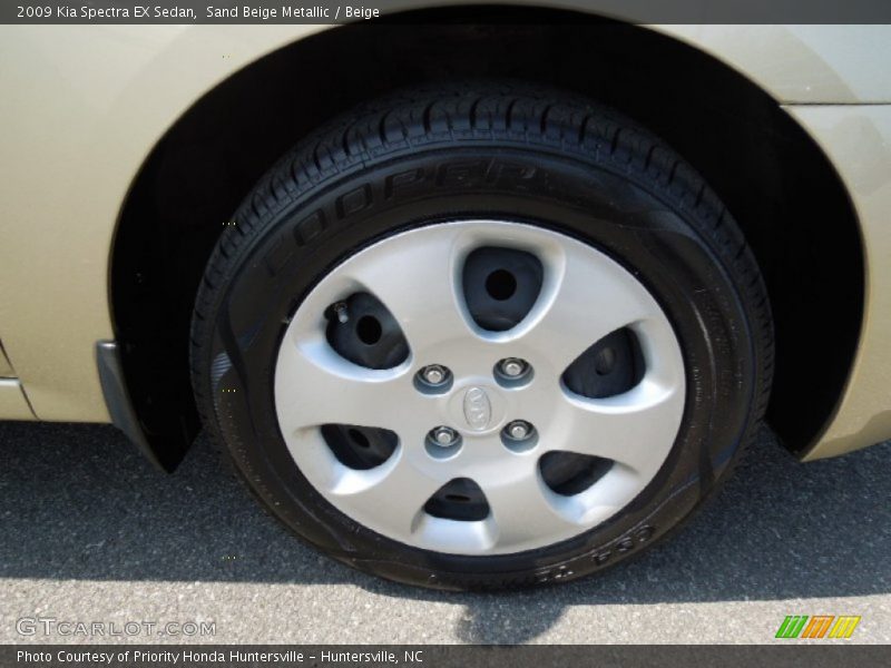 Sand Beige Metallic / Beige 2009 Kia Spectra EX Sedan
