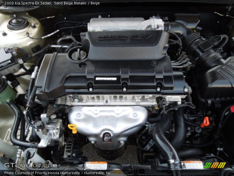 Sand Beige Metallic / Beige 2009 Kia Spectra EX Sedan