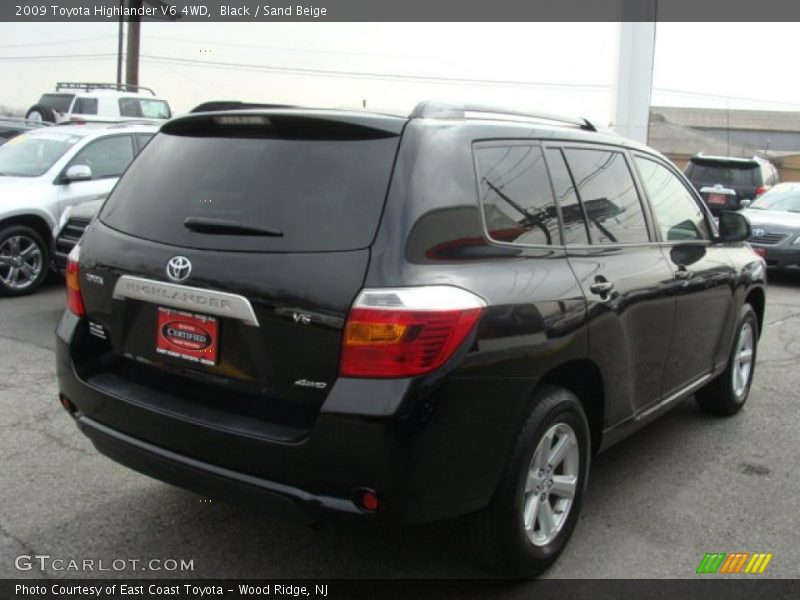 Black / Sand Beige 2009 Toyota Highlander V6 4WD