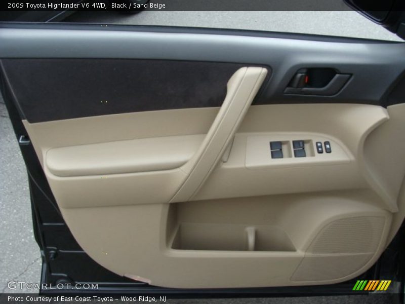 Black / Sand Beige 2009 Toyota Highlander V6 4WD