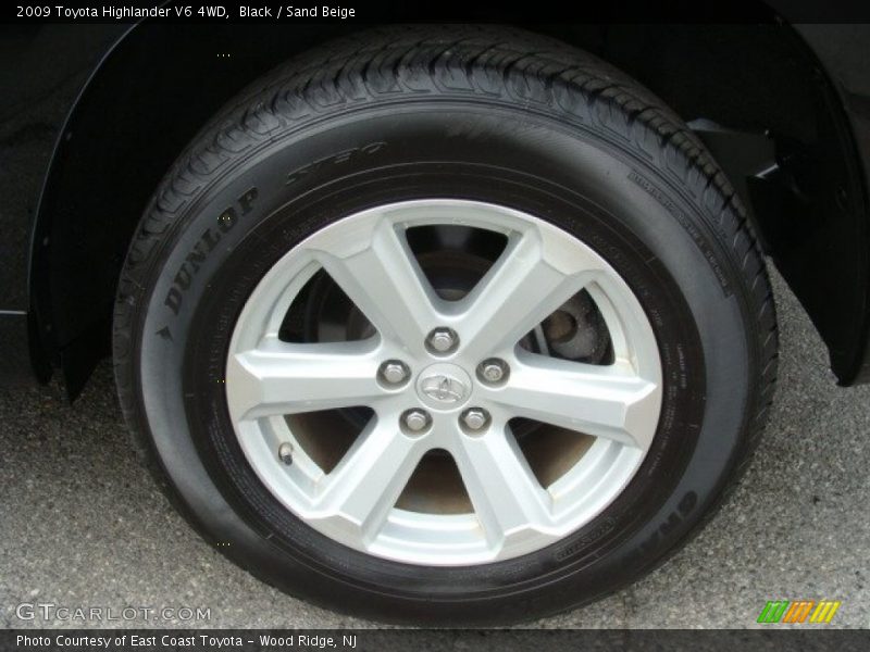 Black / Sand Beige 2009 Toyota Highlander V6 4WD
