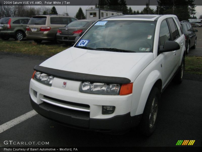 Polar White / Tan 2004 Saturn VUE V6 AWD