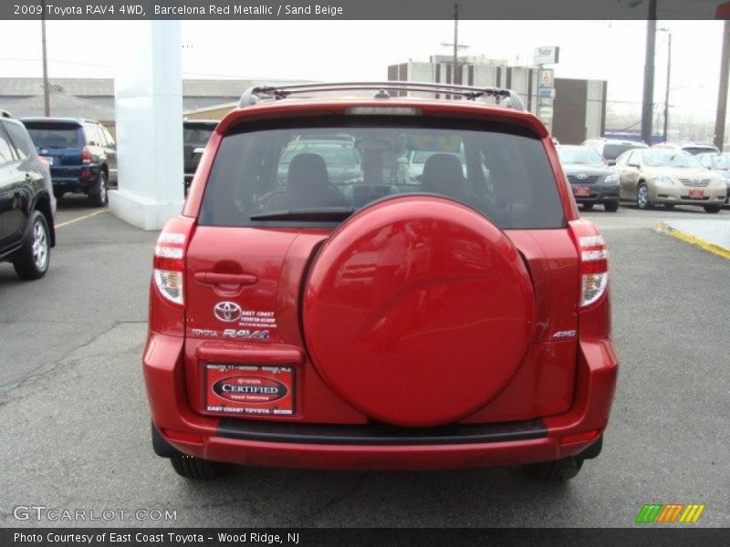 Barcelona Red Metallic / Sand Beige 2009 Toyota RAV4 4WD