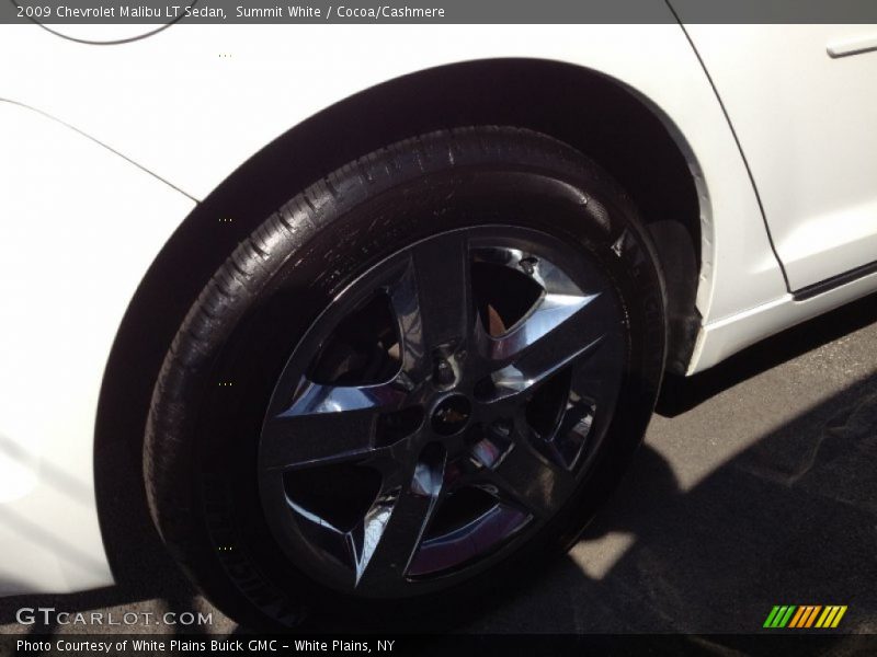 Summit White / Cocoa/Cashmere 2009 Chevrolet Malibu LT Sedan