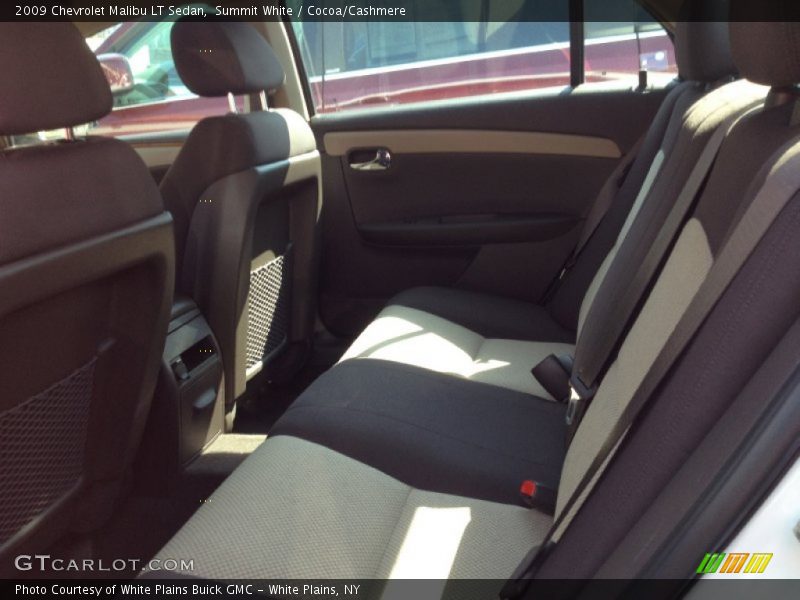 Summit White / Cocoa/Cashmere 2009 Chevrolet Malibu LT Sedan