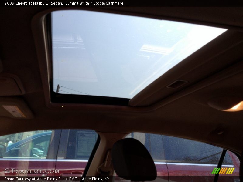 Summit White / Cocoa/Cashmere 2009 Chevrolet Malibu LT Sedan