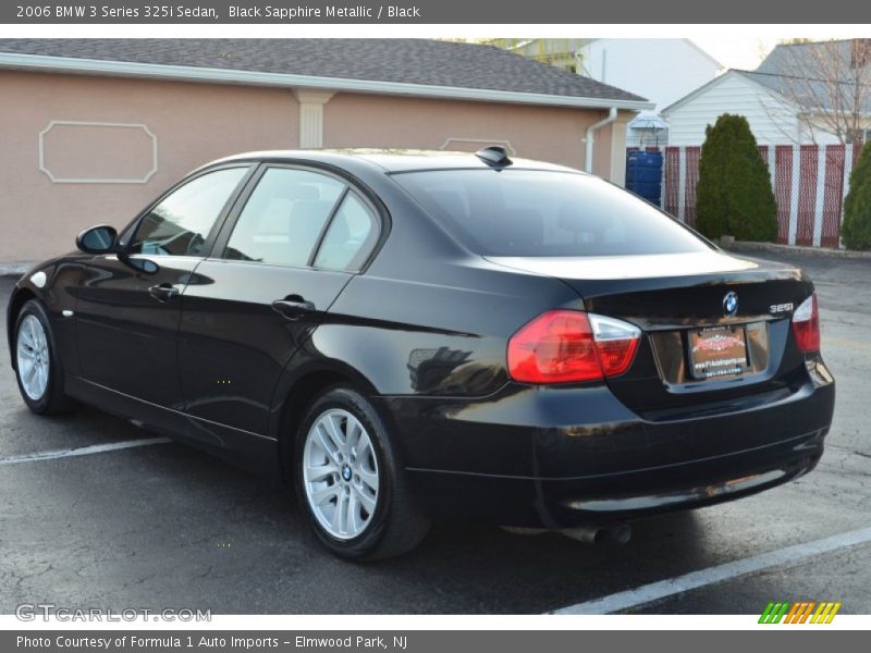 Black Sapphire Metallic / Black 2006 BMW 3 Series 325i Sedan