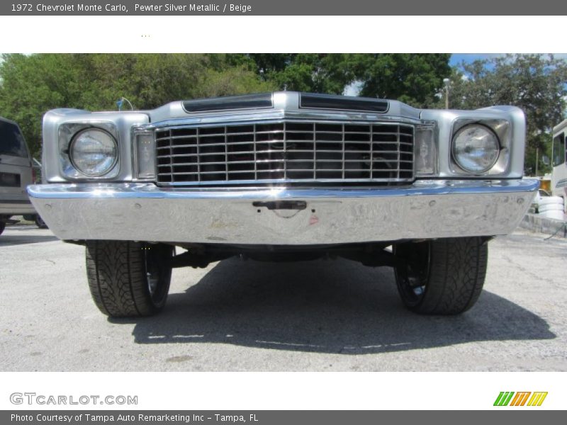 Pewter Silver Metallic / Beige 1972 Chevrolet Monte Carlo