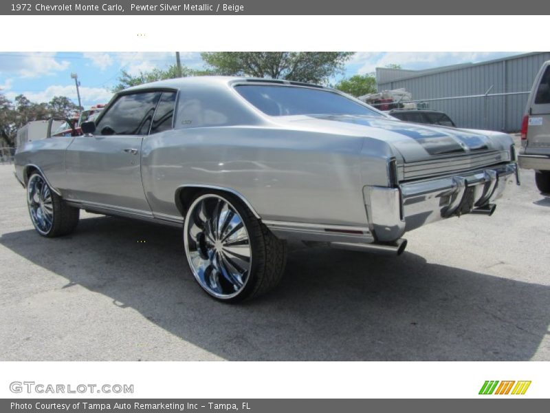 Pewter Silver Metallic / Beige 1972 Chevrolet Monte Carlo