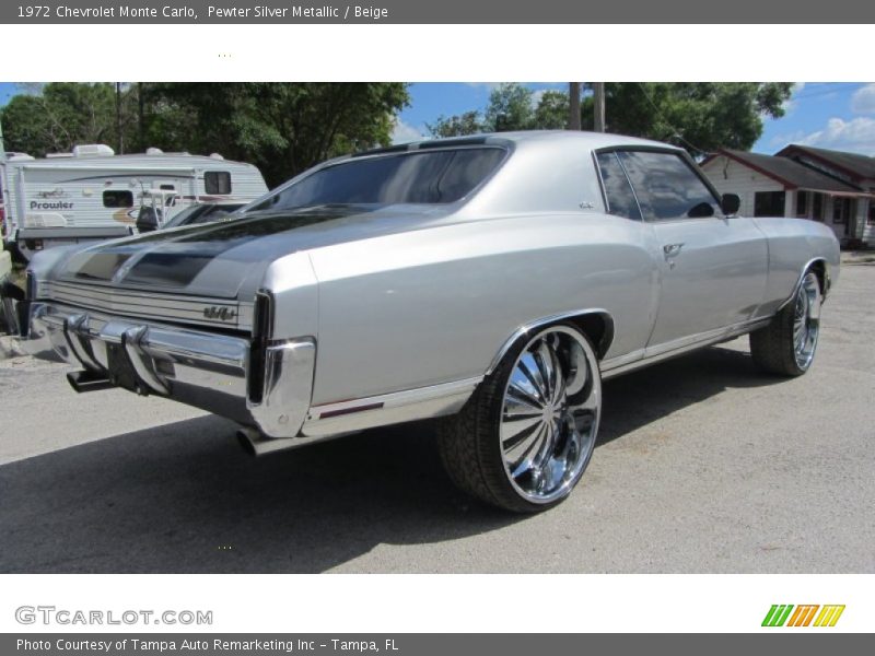 Pewter Silver Metallic / Beige 1972 Chevrolet Monte Carlo