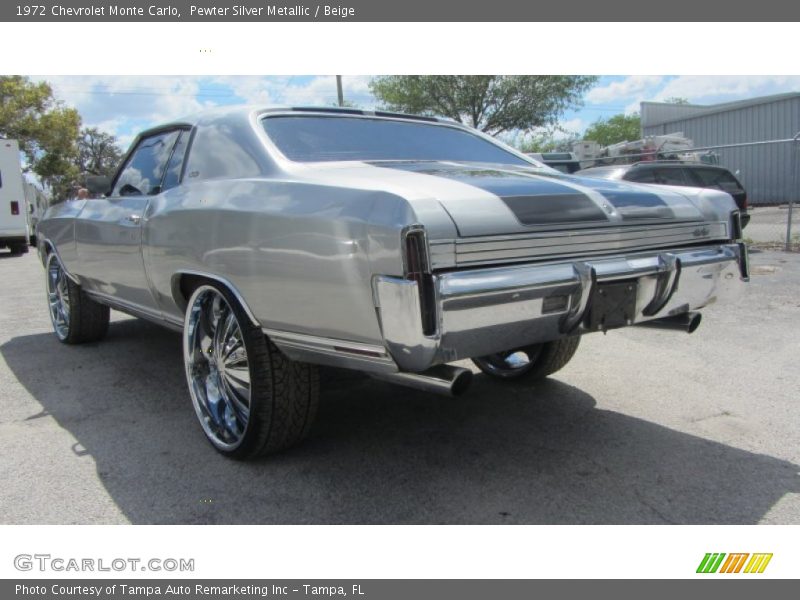 Pewter Silver Metallic / Beige 1972 Chevrolet Monte Carlo