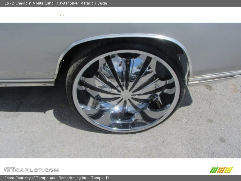Pewter Silver Metallic / Beige 1972 Chevrolet Monte Carlo