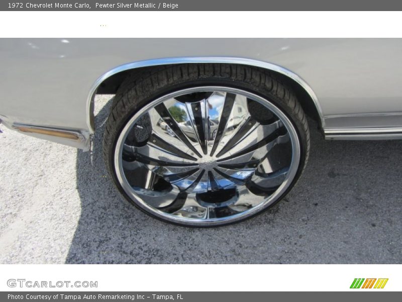 Pewter Silver Metallic / Beige 1972 Chevrolet Monte Carlo