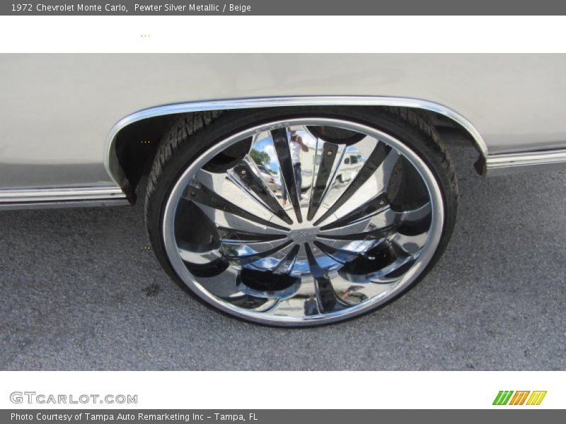 Pewter Silver Metallic / Beige 1972 Chevrolet Monte Carlo