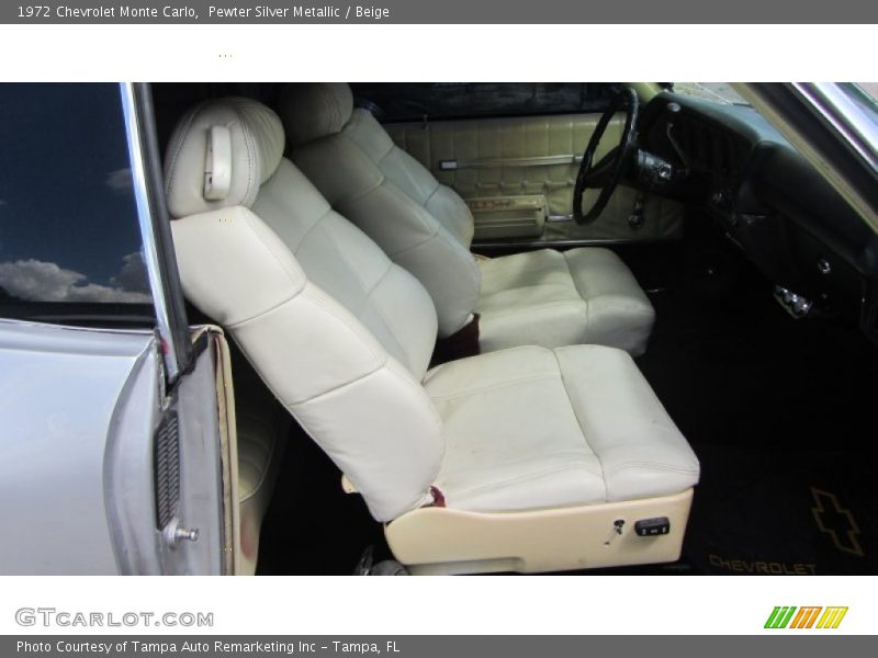 Pewter Silver Metallic / Beige 1972 Chevrolet Monte Carlo