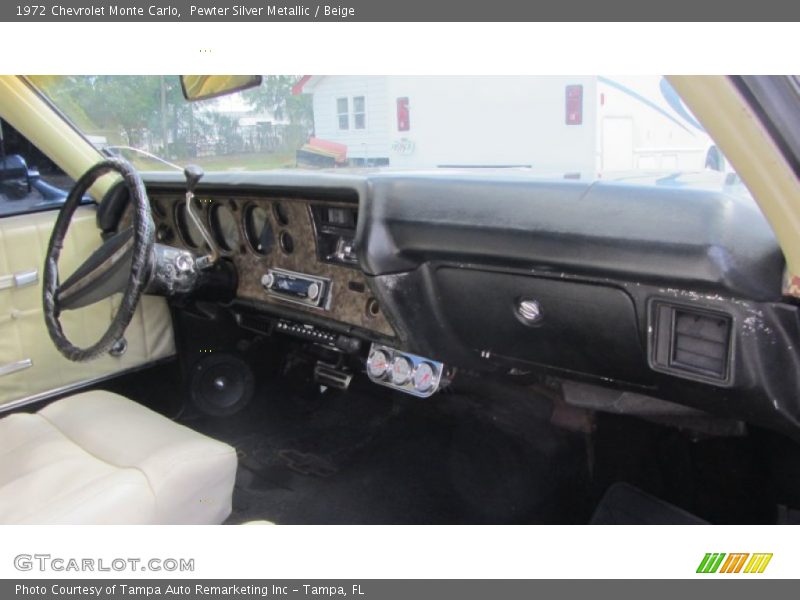 Pewter Silver Metallic / Beige 1972 Chevrolet Monte Carlo