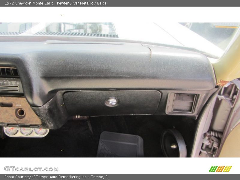 Pewter Silver Metallic / Beige 1972 Chevrolet Monte Carlo