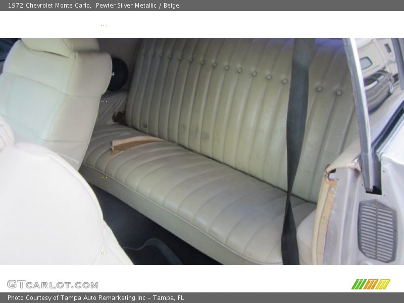 Pewter Silver Metallic / Beige 1972 Chevrolet Monte Carlo