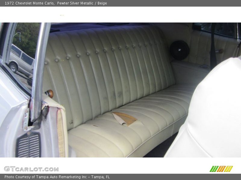 Pewter Silver Metallic / Beige 1972 Chevrolet Monte Carlo