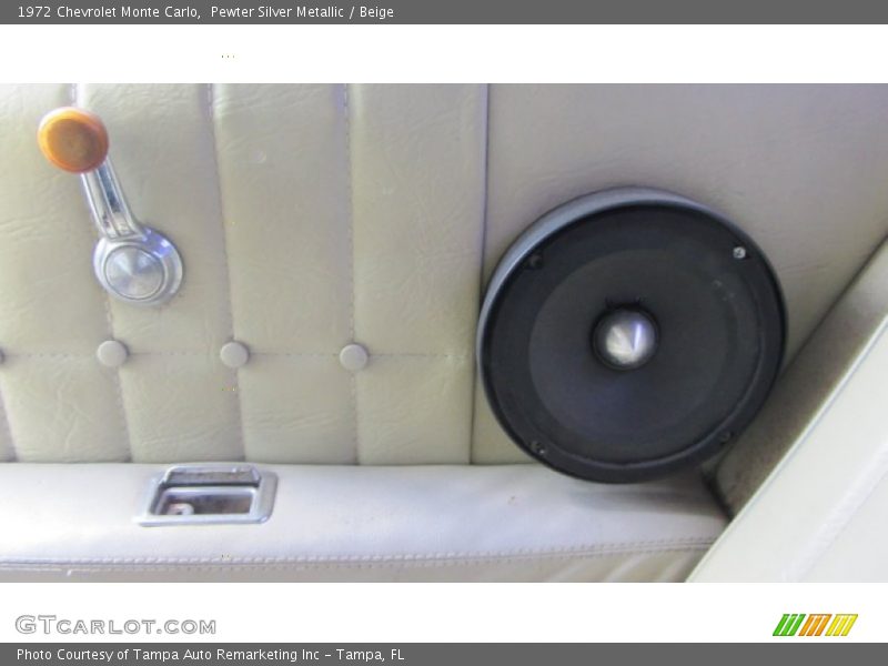 Pewter Silver Metallic / Beige 1972 Chevrolet Monte Carlo